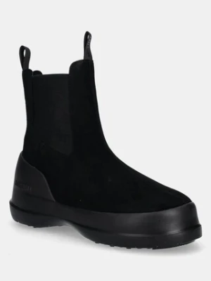 Moon Boot śniegowce zamszowe MB LUNA CHELSEA SUEDE