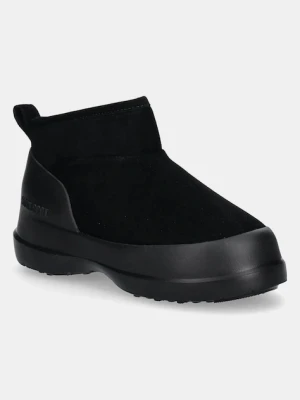 Moon Boot śniegowce zamszowe MB LUNA LOW BOOT SUEDE czarny