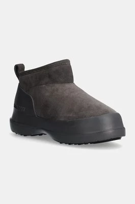 Moon Boot śniegowce zamszowe MB LUNA LOW BOOT SUEDE kolor szary 80D2480040 H005