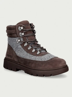 Moon Boot trzewiki męskie MB COMBAT BOOT FELT brązowy