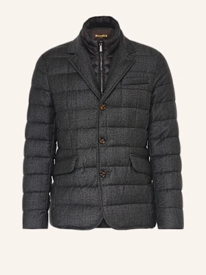 Moorer Kurtka Skórzana Nomos Z Odpinaną Podpinką grau