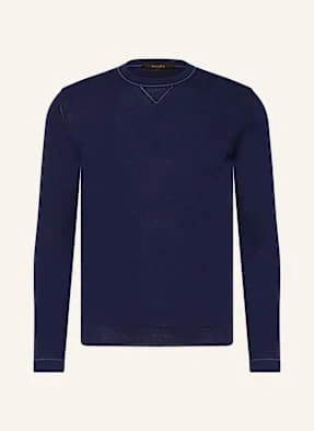 Moorer Sweter Tristand-Cre blau