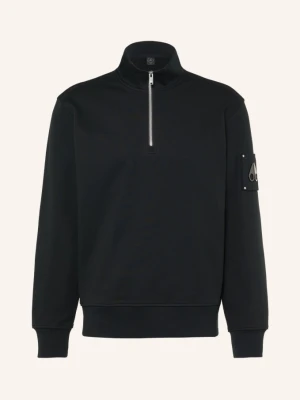 Moose Knuckles Bluza Dresowa Typu Troyer Hartsfield schwarz CZARNY