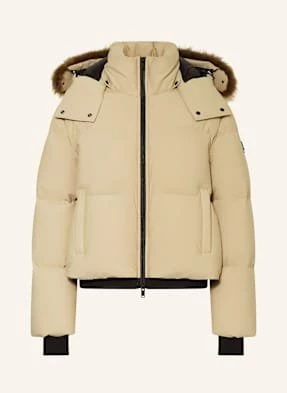 Moose Knuckles Kurtka Puchowa Misti Puffer Z Odpinanym Kapturem beige