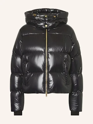 Moose Knuckles Kurtka Puchowa Moonstone Z Odpinanym Kapturem schwarz