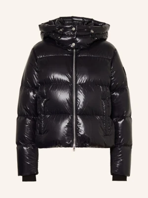 Moose Knuckles Kurtka Puchowa Moonstone Z Odpinanym Kapturem schwarz CZARNY