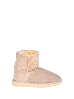 Moosefield Skórzane botki w kolorze beżowym rozmiar: 37