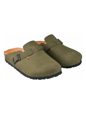 Moosefield Skórzane chodaki w kolorze khaki rozmiar: 36