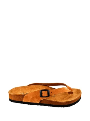 Moosefield Skórzane klapki w kolorze brązowym rozmiar: 42