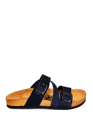 Moosefield Skórzane klapki w kolorze granatowym rozmiar: 35