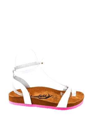 Moosefield Skórzane sandały w kolorze białym rozmiar: 41