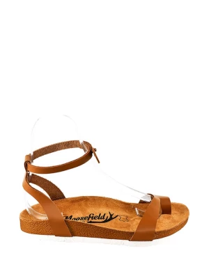 Moosefield Skórzane sandały w kolorze brązowym rozmiar: 39