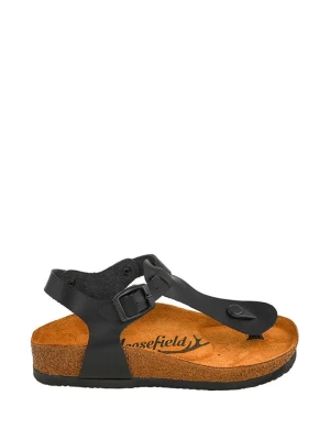 Moosefield Skórzane sandały w kolorze czarnym rozmiar: 35