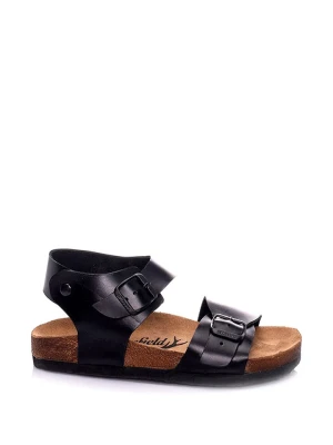 Moosefield Skórzane sandały w kolorze czarnym rozmiar: 35