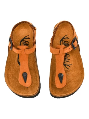 Moosefield Skórzane sandały w kolorze jasnobrązowym rozmiar: 34