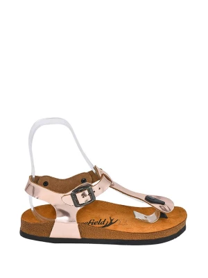 Moosefield Skórzane sandały w kolorze jasnoróżowym rozmiar: 37
