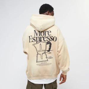 More Espresso Oversized Hoodie, markiAnother Cotton Lab, Bluzy, w kolorze beż, rozmiar: