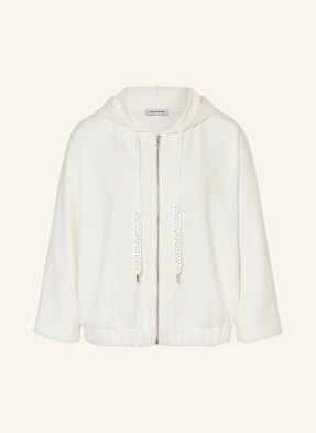 More & More Bluza Rozpinana Z Rękawem 3/4 I Ozdobnymi Kamykami weiss
