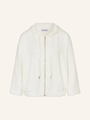 More & More Bluza Rozpinana Z Rękawem 3/4 I Ozdobnymi Kamykami weiss