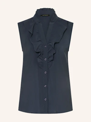 Zdjęcie produktu More & More Bluzka Bez Rękawów Z Falbankami blau