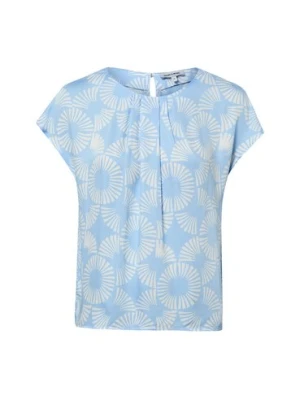 More & More Bluzka damska Kobiety wiskoza (100%) niebieski|biały wzorzysty,