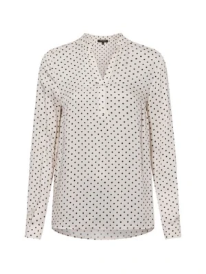 More & More Bluzka damska Kobiety wiskoza beżowy|czarny w kropki,