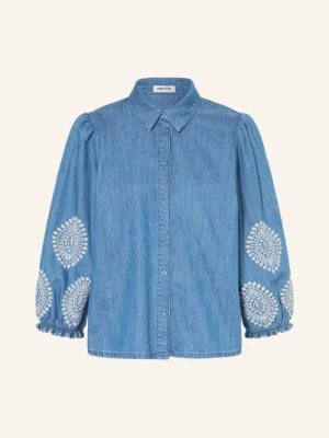 More & More Bluzka Jeansowa Z Rękawami 3/4 blau