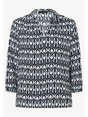 More & More Bluzka w kolorze błękitno-granatowo-białym rozmiar: 44