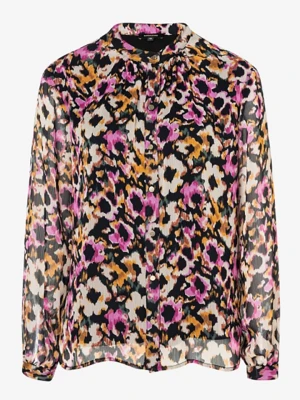 More & More Bluzka w kolorze czarno-pomarańczowo-różowym rozmiar: 42