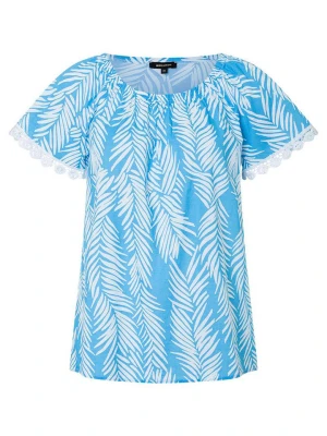 More & More Bluzka w kolorze niebiesko-białym rozmiar: 34