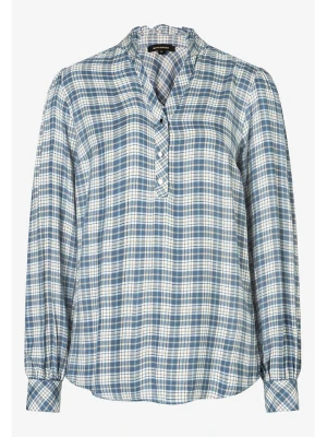 More & More Bluzka w kolorze niebiesko-białym rozmiar: 34