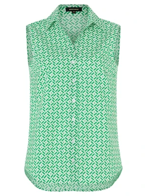 More & More Bluzka w kolorze zielono-białym rozmiar: 36