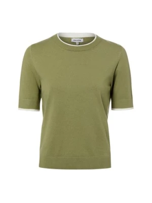 More & More Damska koszulka z dzianiny Kobiety drobna dzianina zielony jednolity,