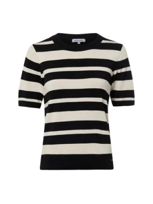 More & More Damska koszulka z dzianiny Kobiety Sztuczne włókno beżowy w paski,