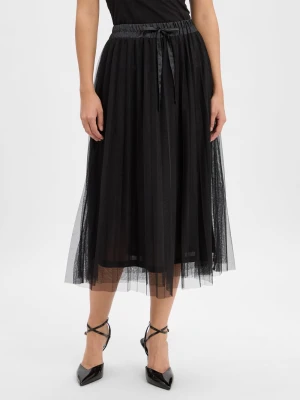 More & More Damska spódnica midi Kobiety czarny jednolity,