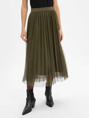 More & More Damska spódnica midi Kobiety zielony jednolity,