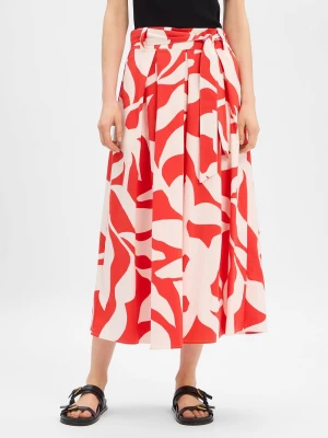 More & More Damska spódnica o linii A Kobiety czerwony|biały wzorzysty,