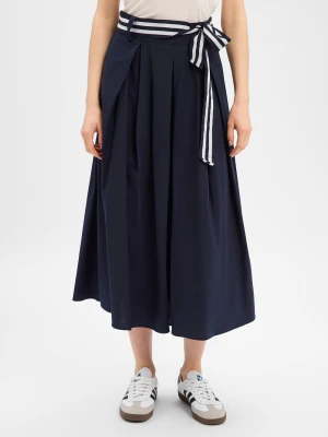 More & More Damska spódnica plisowana Kobiety Bawełna niebieski jednolity,