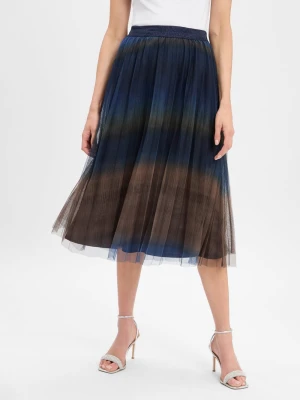 More & More Damska spódnica tiulowa Kobiety niebieski|zielony wzorzysty,