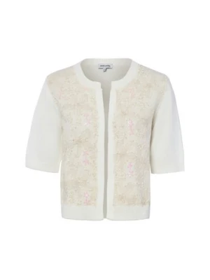 More & More Damski kardigan z krótkim rękawem Kobiety Bawełna biały,