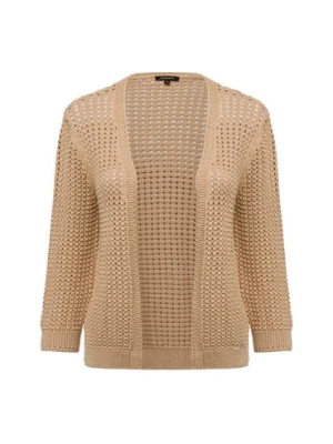 More & More Damski rękaw z dzianiny Kobiety Bawełna beżowy jednolity,