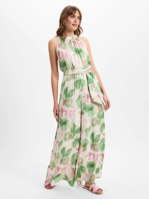 More & More Kombinezon damski Kobiety wiskoza zielony|różowy wzorzysty,