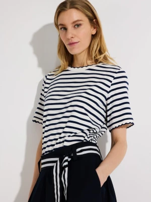 More & More Koszulka damska Kobiety Bawełna niebieski|biały,