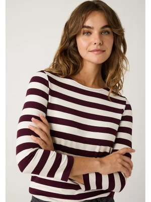 More & More Koszulka w kolorze biało-bordowym rozmiar: 40