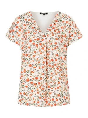 More & More Koszulka w kolorze biało-pomarańczowym rozmiar: 36