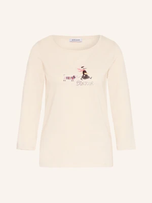 More & More Koszulka Z Długim Rękawem Z Ozdobnymi Kamykami beige