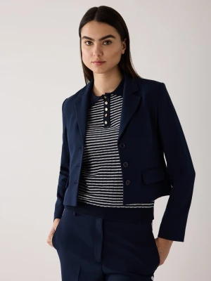 More & More Krótka marynarka damska Kobiety niebieski jednolity,