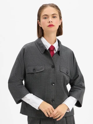 More & More Marynarka damska Kobiety szary w kratkę,