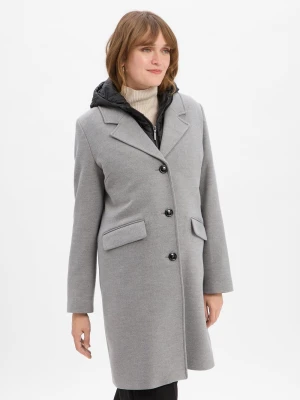 More & More Płaszcz damski Kobiety szary jednolity,