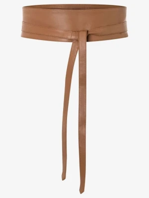 More & More Skórzany pasek w kolorze karmelowym rozmiar: 90